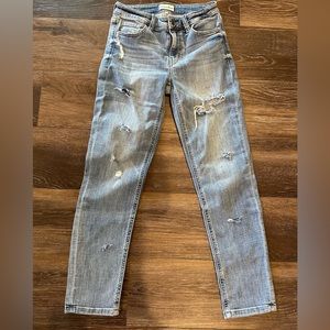 Studio Blue Distressed Mid-rise Jeans Size 26